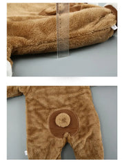 Warm Hooded Romper For Infants