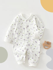AYNIGIELL Baby Clothes Spring Autumn Pure Cotton Underwear Newborn Onesie Romper Long Sleeve Loungewear Outfit Bodysuit