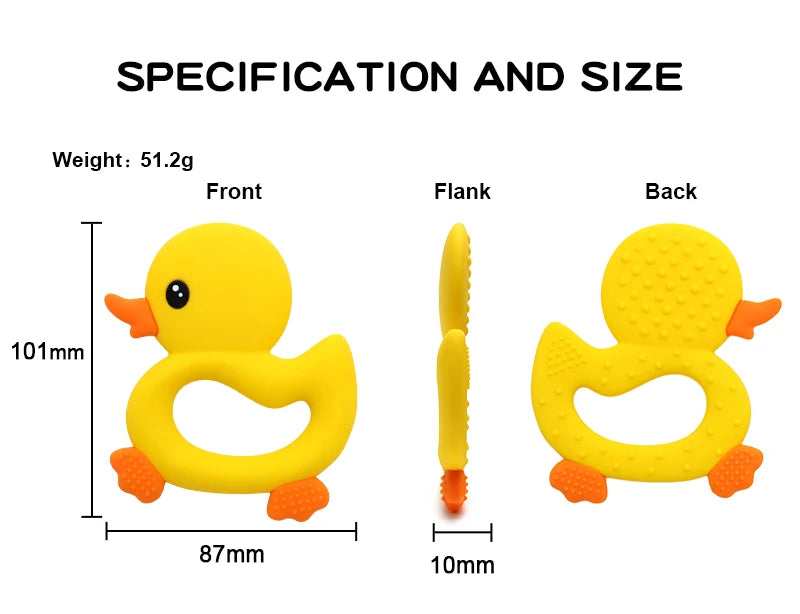 Duckie Clip Teether & Pacifier Holder