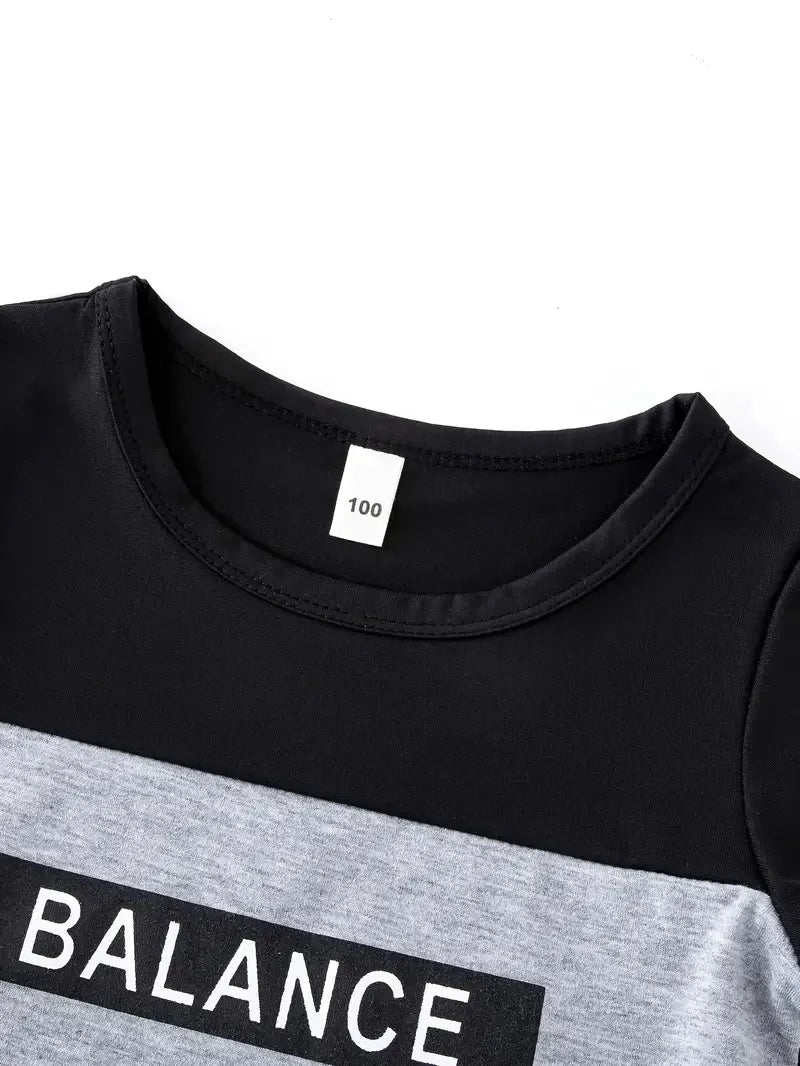 Boys Casual BALANCE T-Shirt & Shorts Set