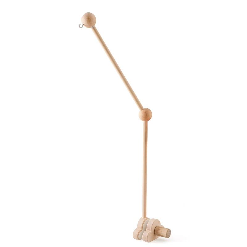 Wooden Crib Mobile Baby Bed Bell Rattle Toy