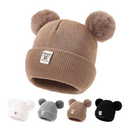 Stylish Baby Knitted Pom-Pom Beanie