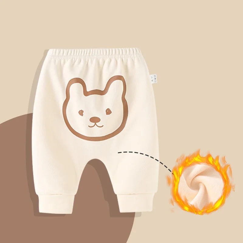 Autumn Winter Baby Girl Fleece Jogger Pants