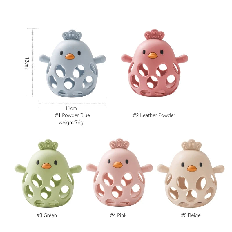 Chickie Chew Hollow Teether Rattle