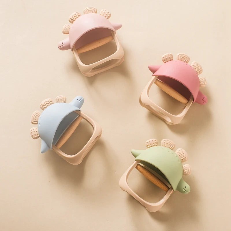 Dino Chew Silicone Teether Bracelet