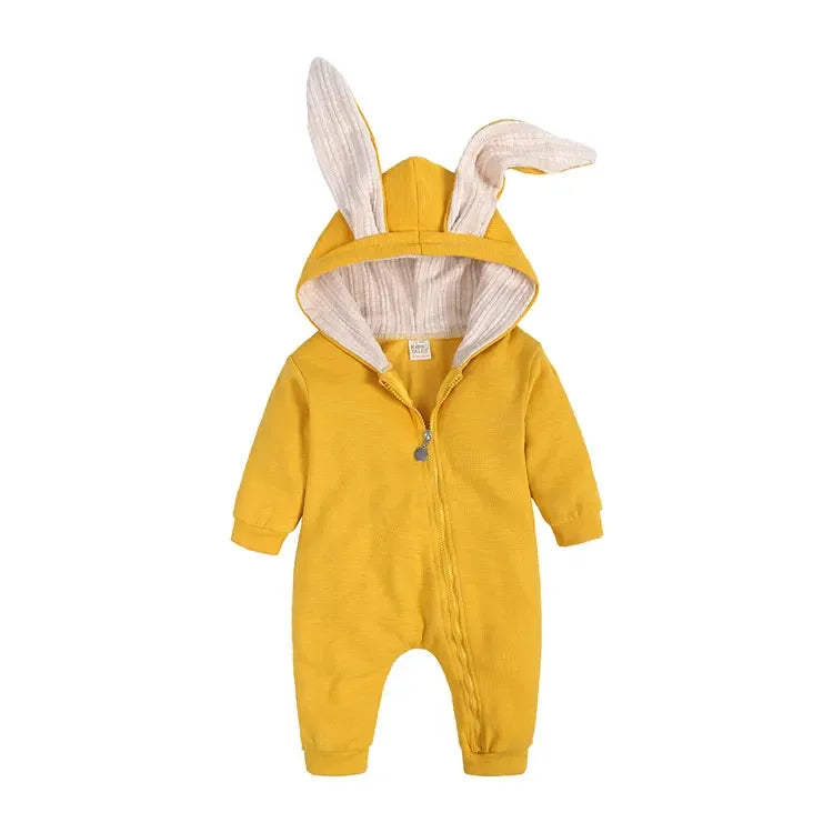 Hooded Long-Sleeve Jumpsuit