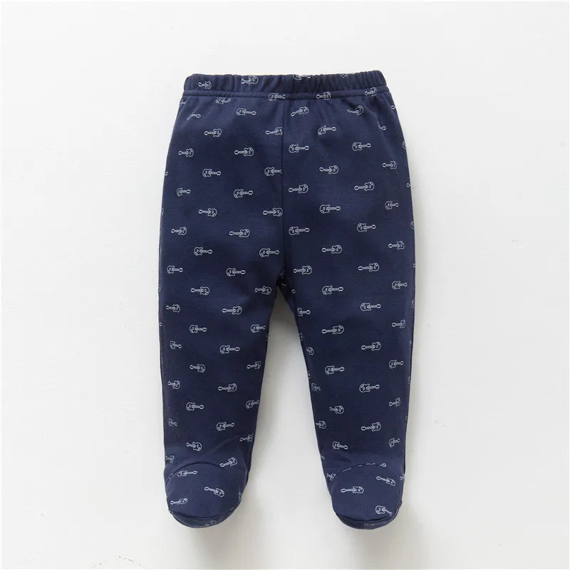 3-Pack Newborn Cotton Footed Pants