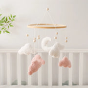 Wooden Crib Mobile Baby Bed Bell Rattle Toy