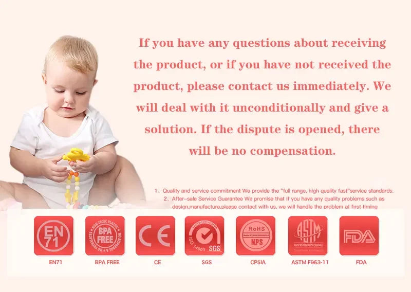 Bear Beat Silicone Teether Rattle