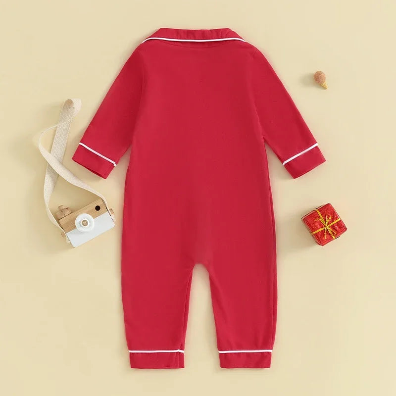 Baby Boys & Girls Patchwork Romper Pajamas