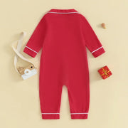 Baby Boys & Girls Patchwork Romper Pajamas