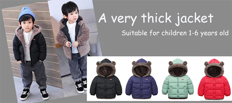 Lamb Wool & Velvet Thick Coat for Kids