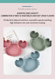 Crabby Meal Silicone Suction Plate