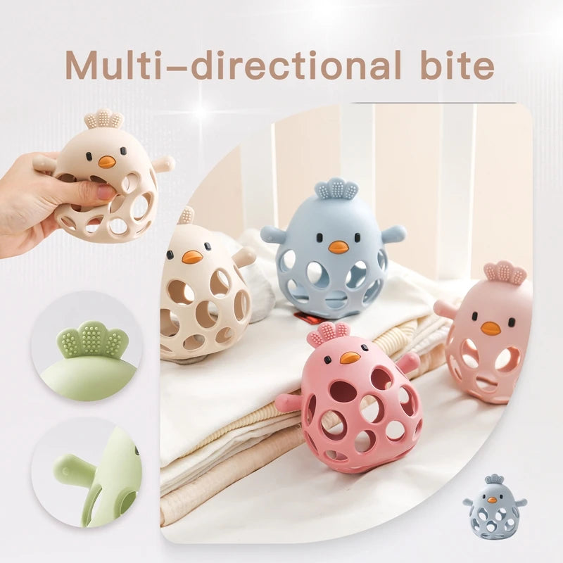 Chickie Chew Hollow Teether Rattle