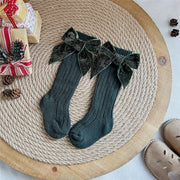 Baby Girls  Big Bow Christmas Socks