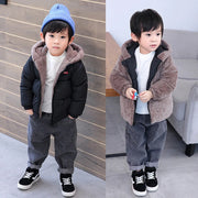Lamb Wool & Velvet Thick Coat for Kids