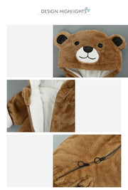 Warm Hooded Romper For Infants