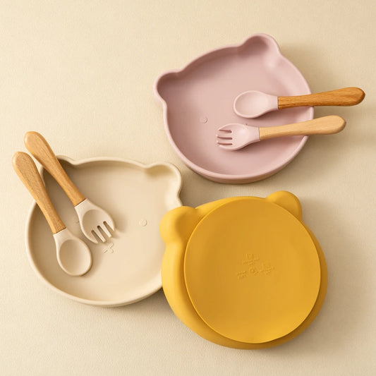 Stick Ease Silicone Baby Feeding Set