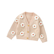 Sweet Long-Sleeve Baby Cardigan for Newborns