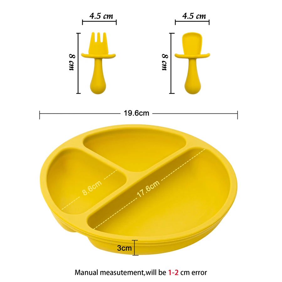 Mini Munch 3pc Silicone Tableware Set