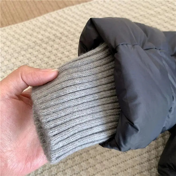 Winter Patchwork Hooded Jacket