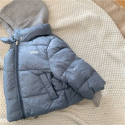 Winter Patchwork Hooded Jacket