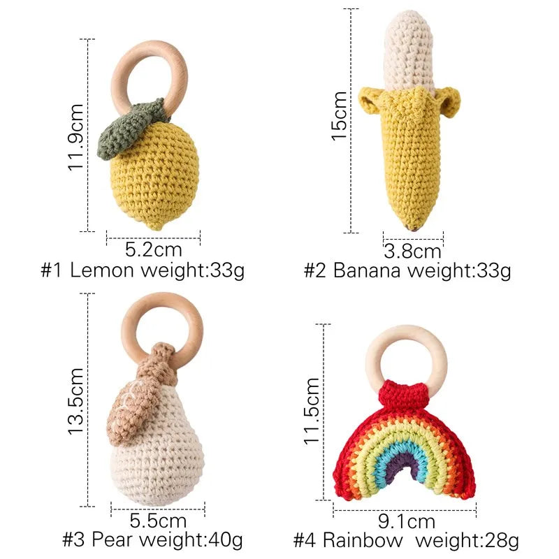 Lemo Tune Crochet Rattle Teether