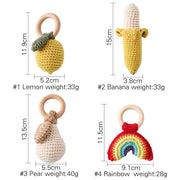 Lemo Tune Crochet Rattle Teether