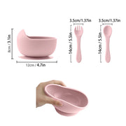 Sili Stay Suction Feeding Bowl Set