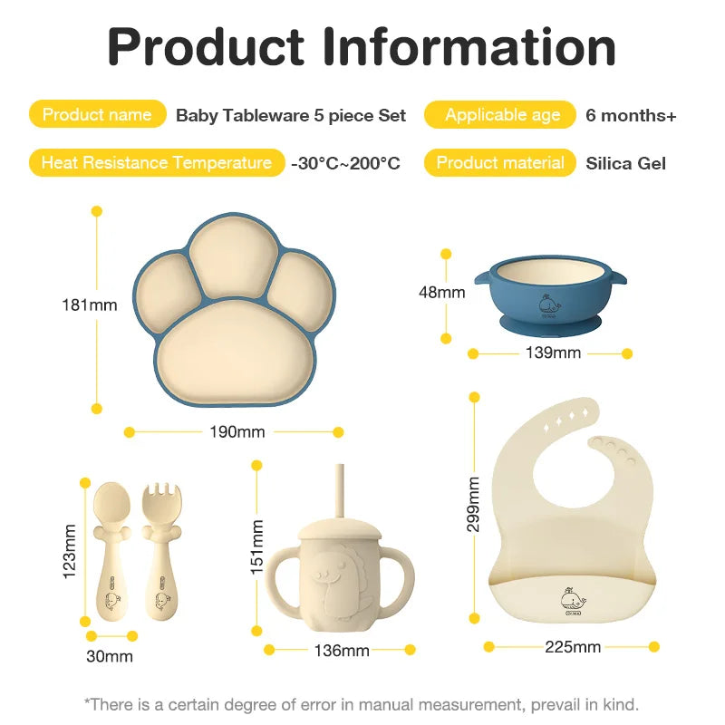 Dr.Isla 6pc Silicone Mealtime Set