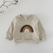 Rainbow Embroidered Pullover & Pants Set