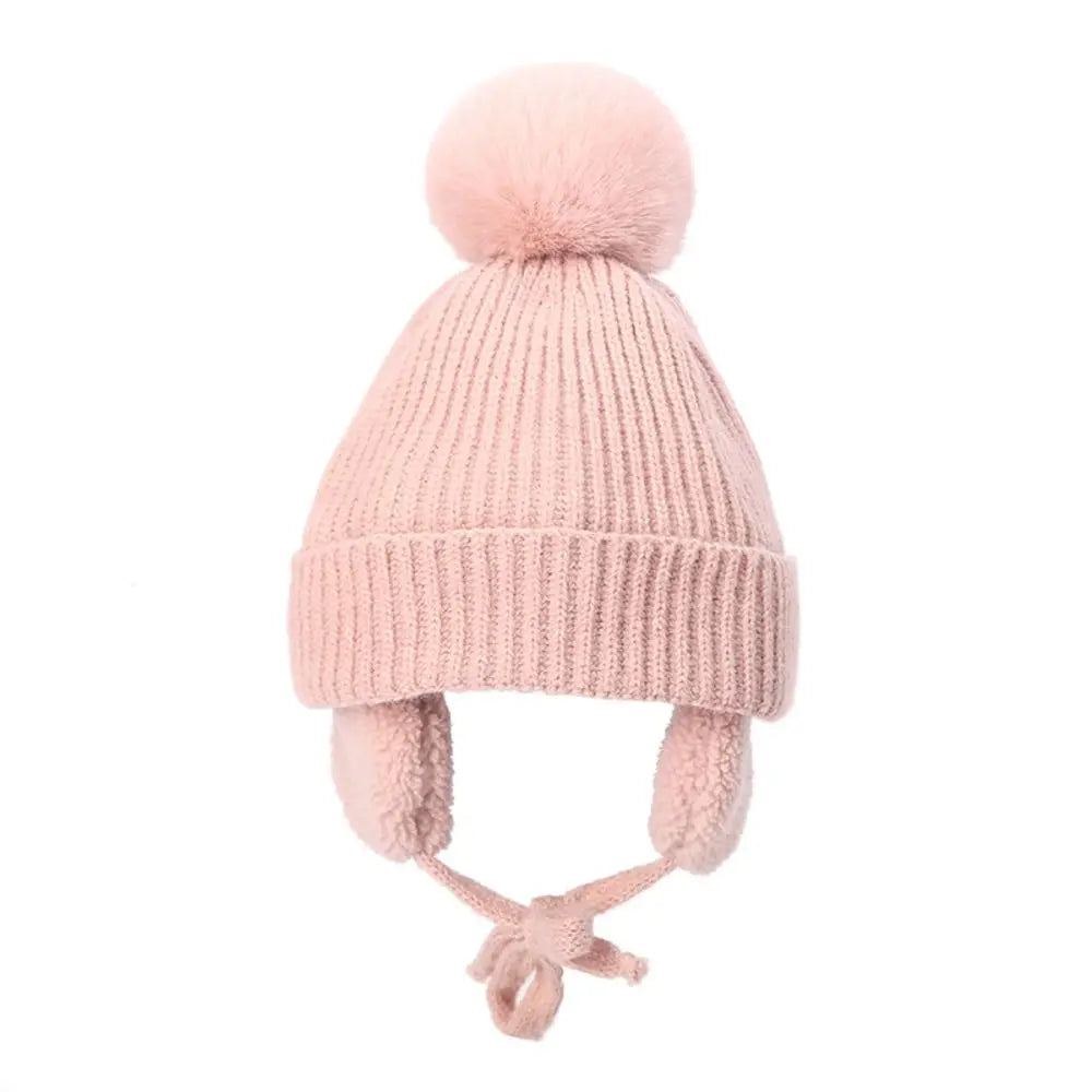 Winter Baby Pompom Beanie Hat