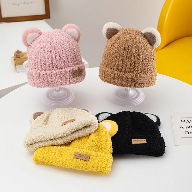 Baby Boy Bear Beanie – Windproof