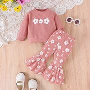 Baby Girls' Printed Top & Pants Set