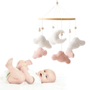 Wooden Crib Mobile Baby Bed Bell Rattle Toy