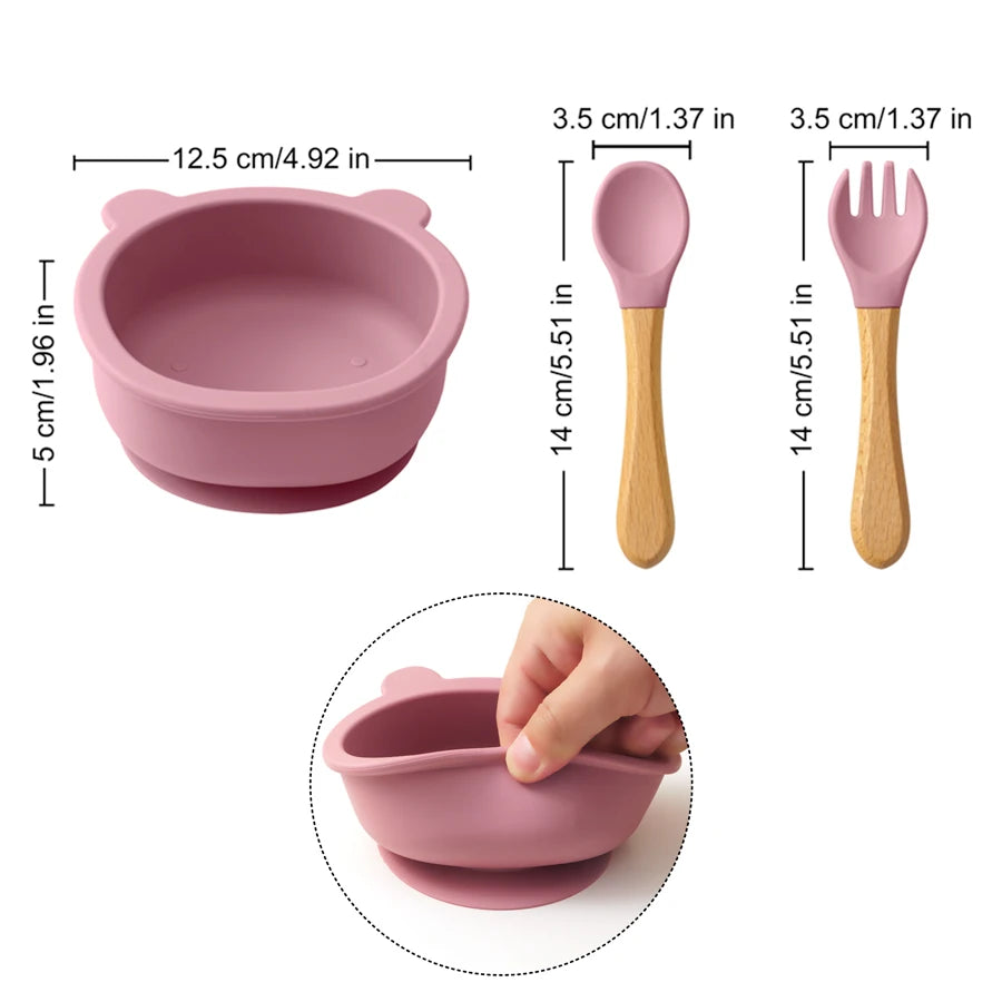 Tiny Tails 3pc Silicone Feeding Set