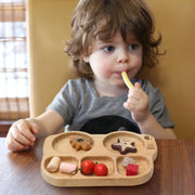 Nibble Nest Silicone & Wood Feeding Set