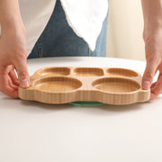 Nibble Nest Silicone & Wood Feeding Set
