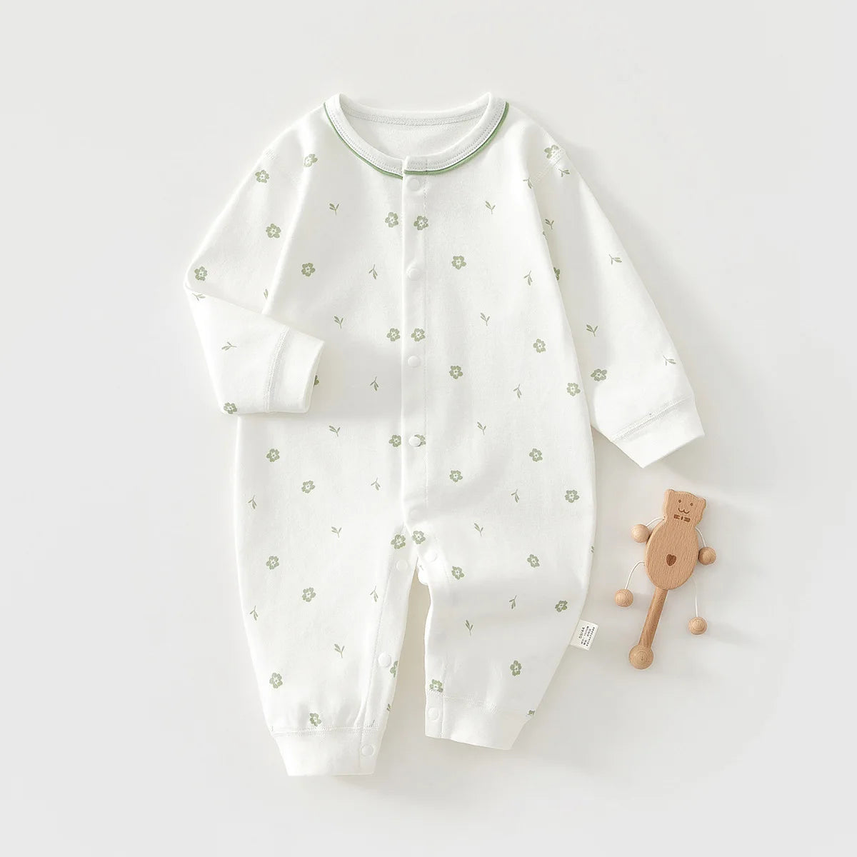 AYNIGIELL Baby Clothes Spring Autumn Pure Cotton Underwear Newborn Onesie Romper Long Sleeve Loungewear Outfit Bodysuit