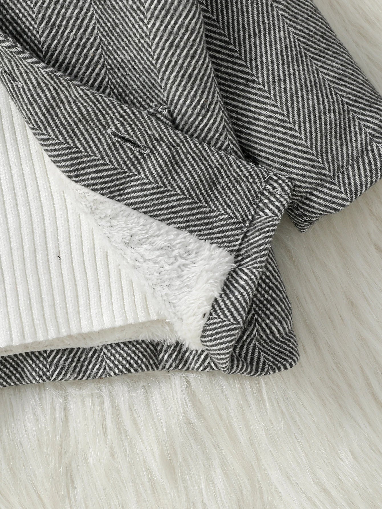 Baby Boys Plush Warm Jacket