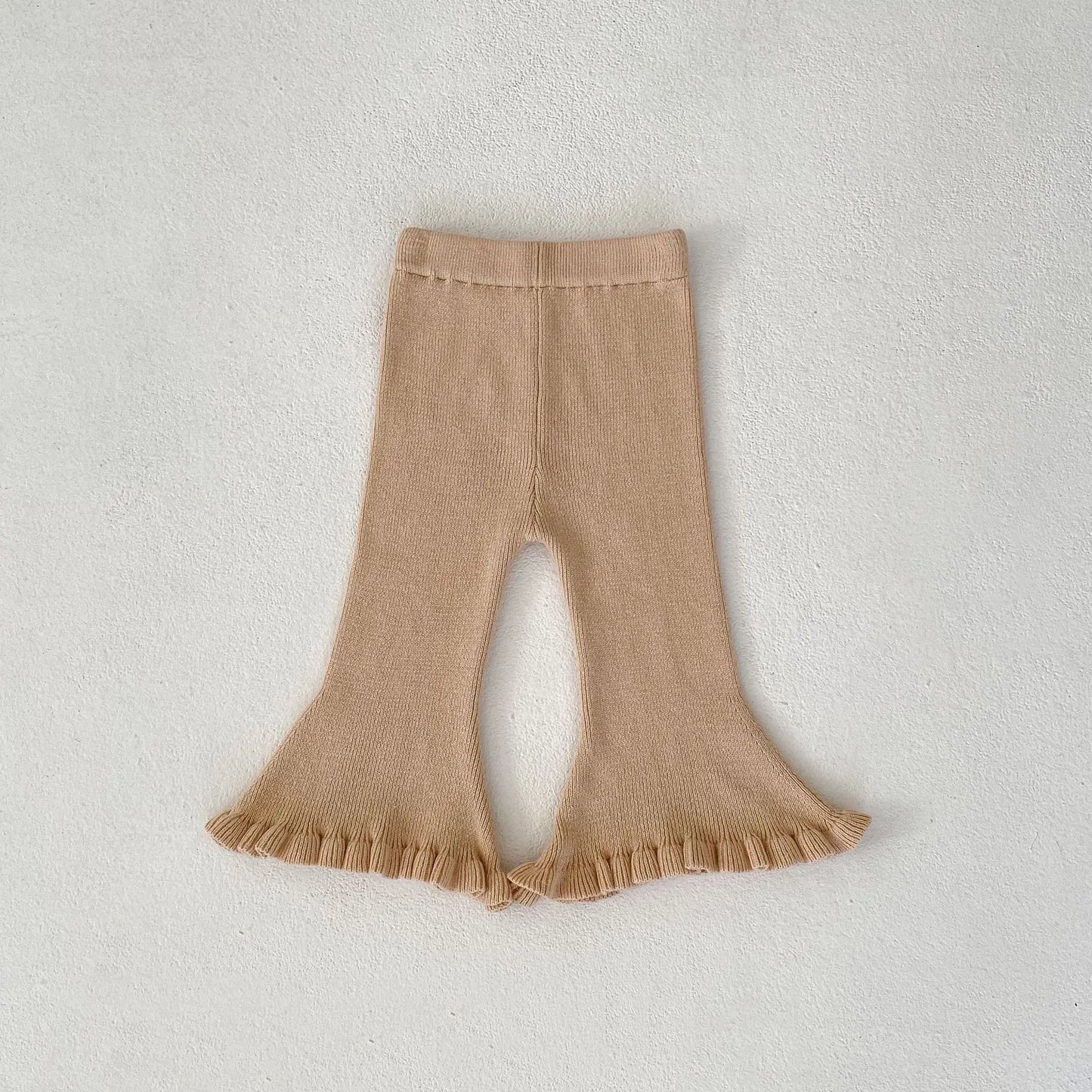 Toddler Girls' Knitted Flare Pants