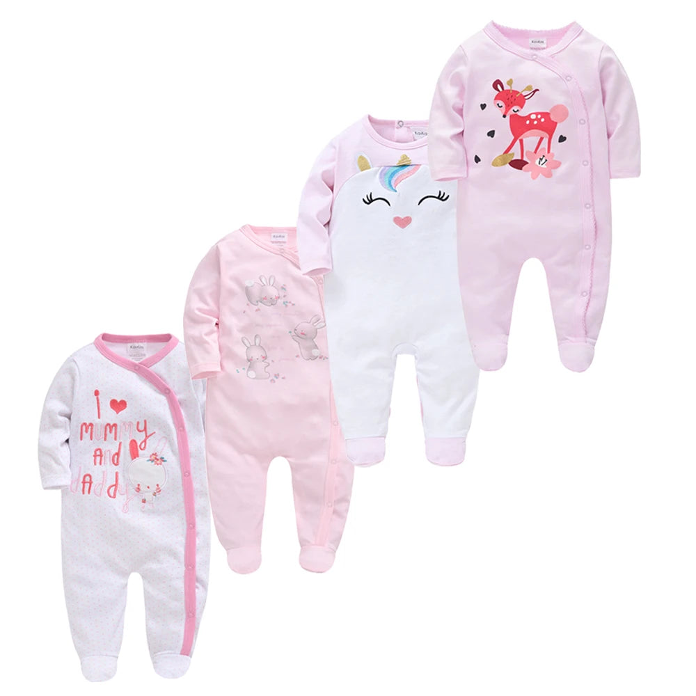 Baby Boy Rompers Newborn Cotton Long Sleeve O-neck 0-12M Onesie Clothing