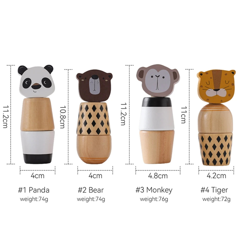 Critter Twist Wooden Montessori Puzzle