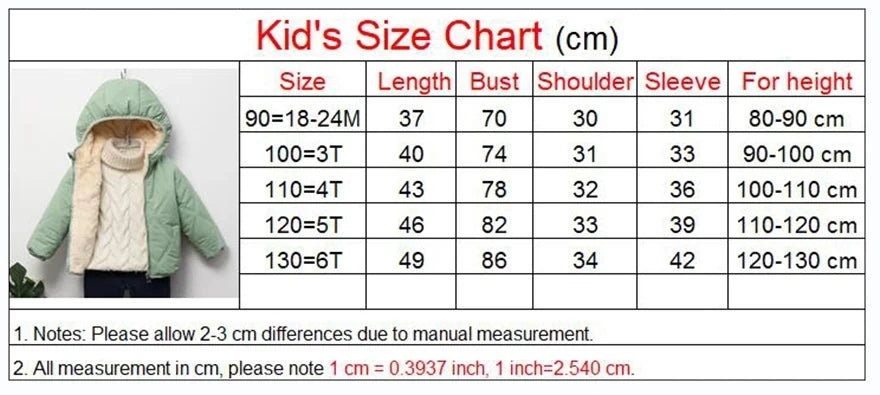 Lamb Wool & Velvet Thick Coat for Kids