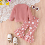 Baby Girls' Printed Top & Pants Set