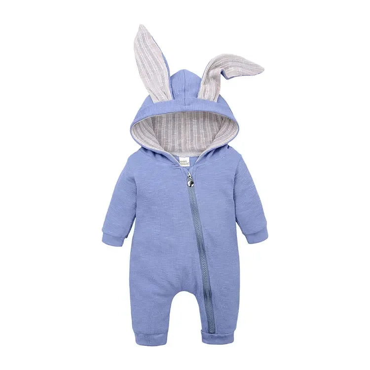 Hooded Long-Sleeve Jumpsuit