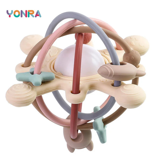Teether Bed Bell Silicone Montessori Ball
