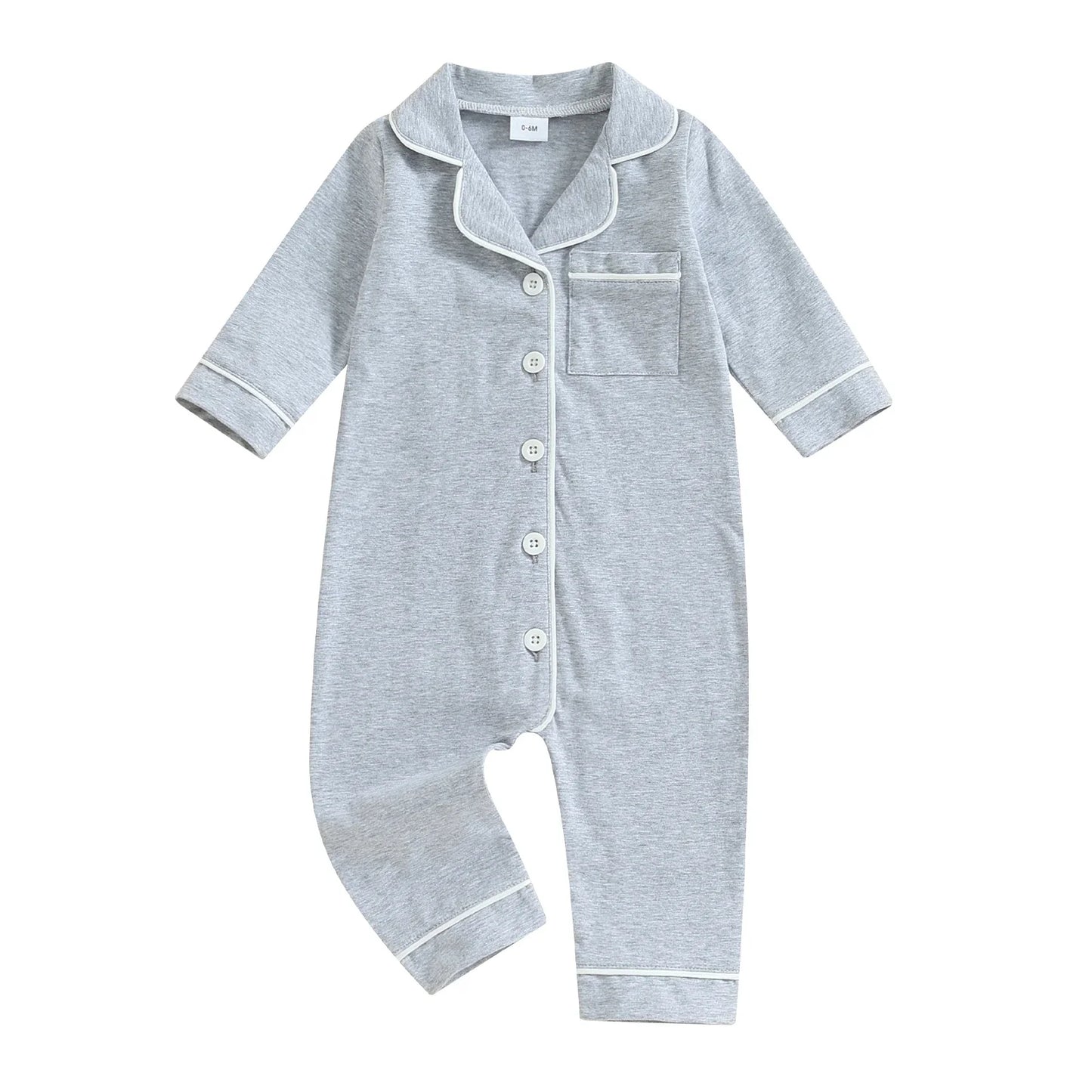 Baby Boys & Girls Patchwork Romper Pajamas