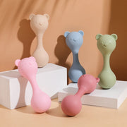 Bear Beat Silicone Teether Rattle