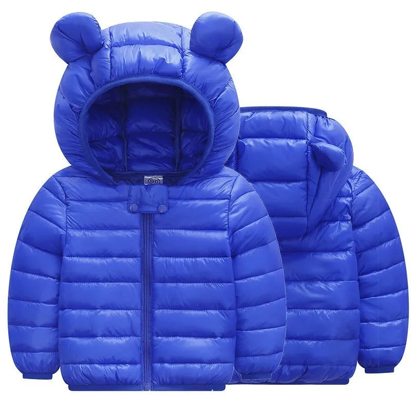 Cute Kids' Hooded Down Jacket